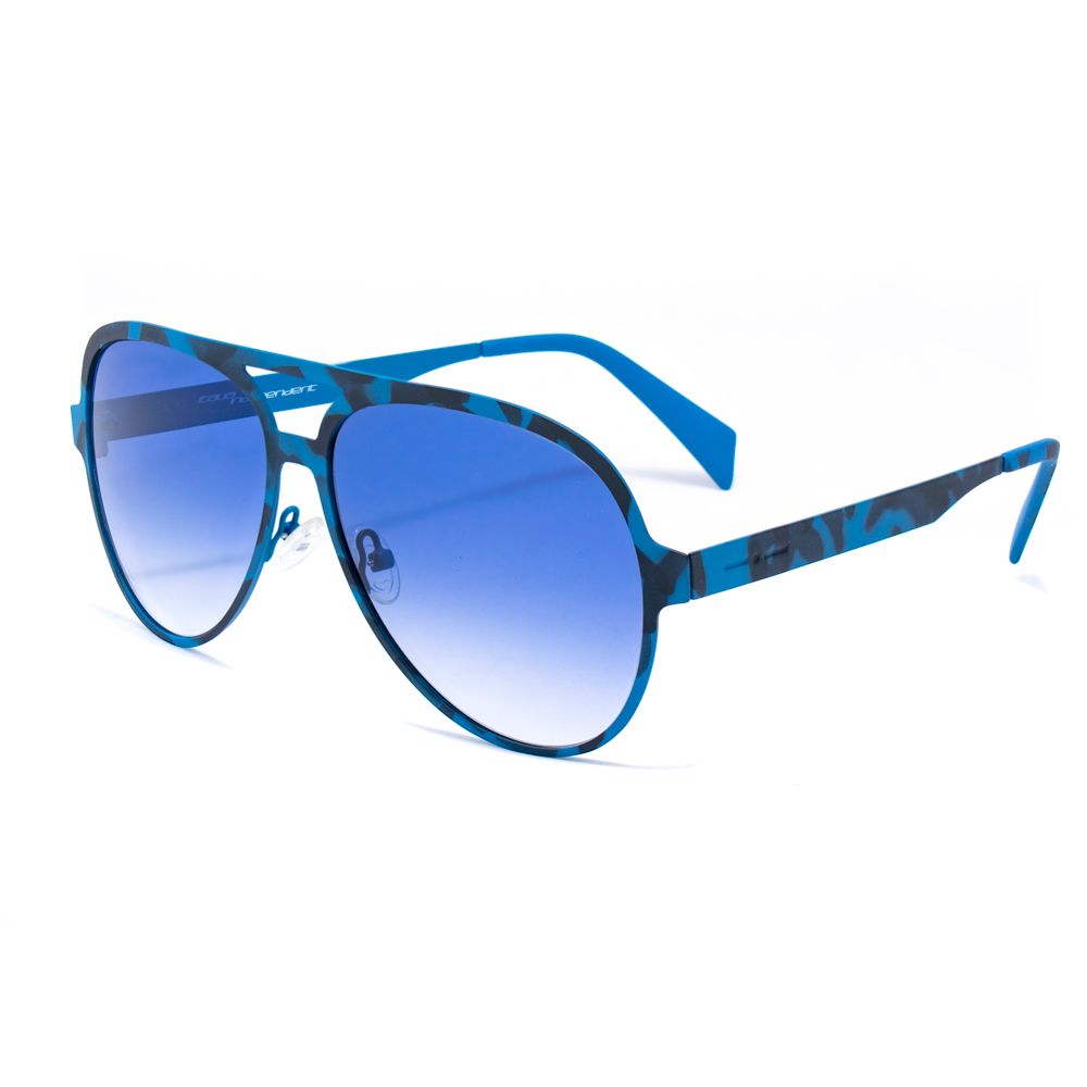 Italia Independent Blaue Metall-Sonnenbrille