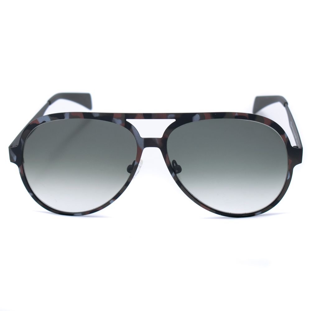 Italia Independent Braune Metall-Sonnenbrille