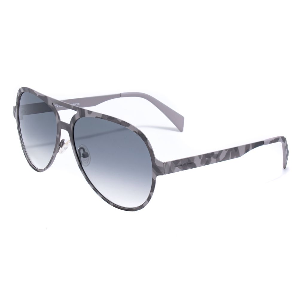 Italia Independent Graue Metall-Sonnenbrille