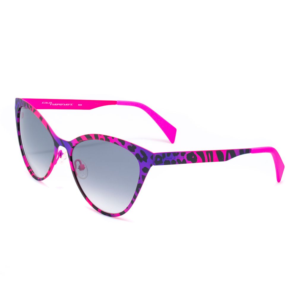 Italia Independent Lila Metall-Sonnenbrille