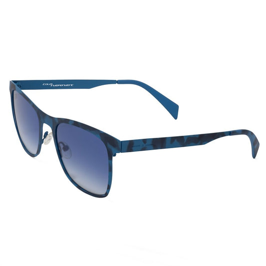 Italia Independent Blaue Metall-Sonnenbrille