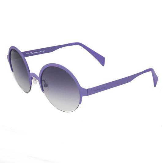 Italia Independent Lila Metall-Sonnenbrille