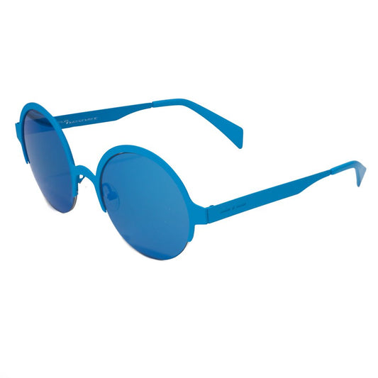 Italia Independent Blaue Metall-Sonnenbrille