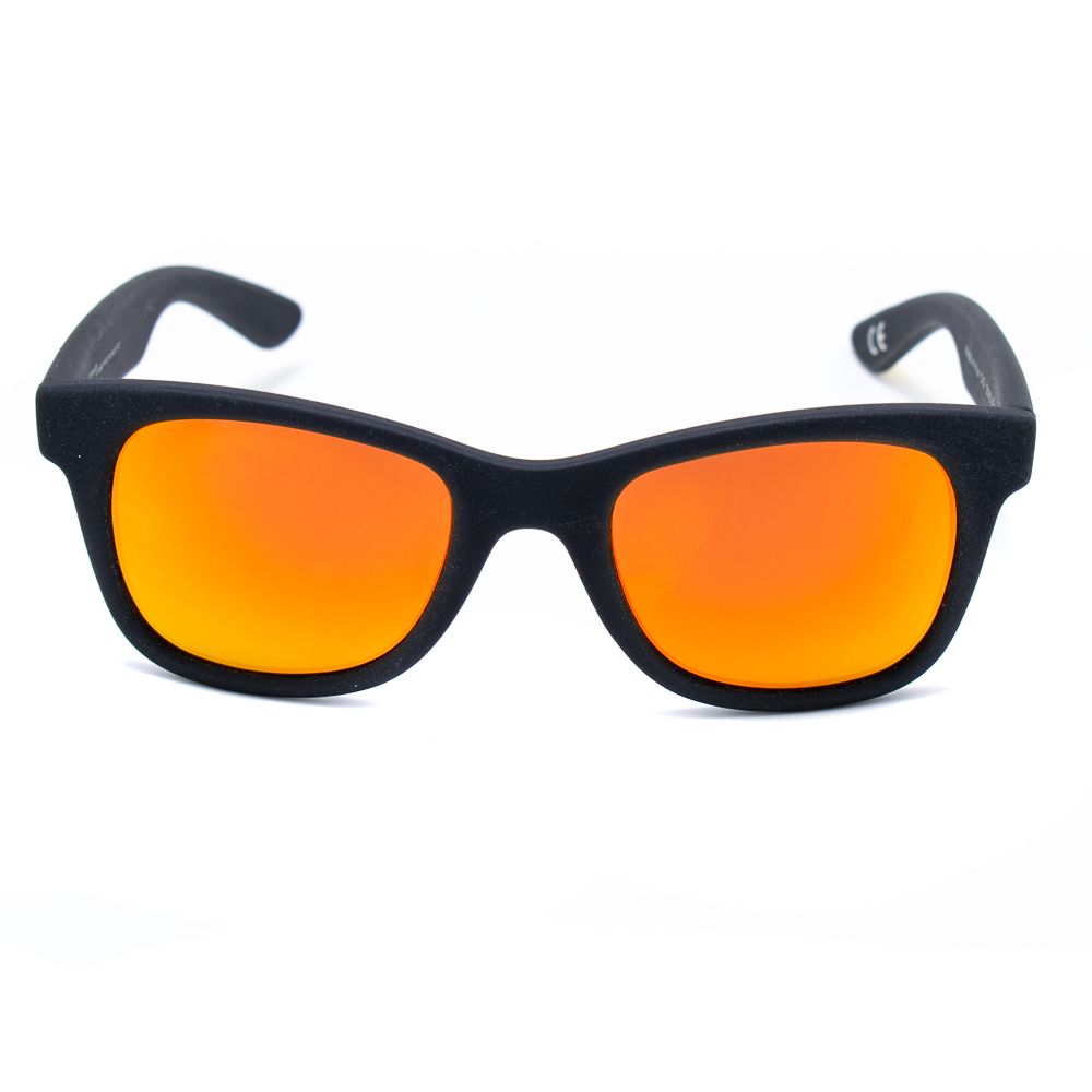 Italia Independent Schwarze Acetat-Sonnenbrille