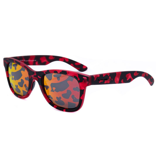 Italia Independent Rote Acetat-Sonnenbrille