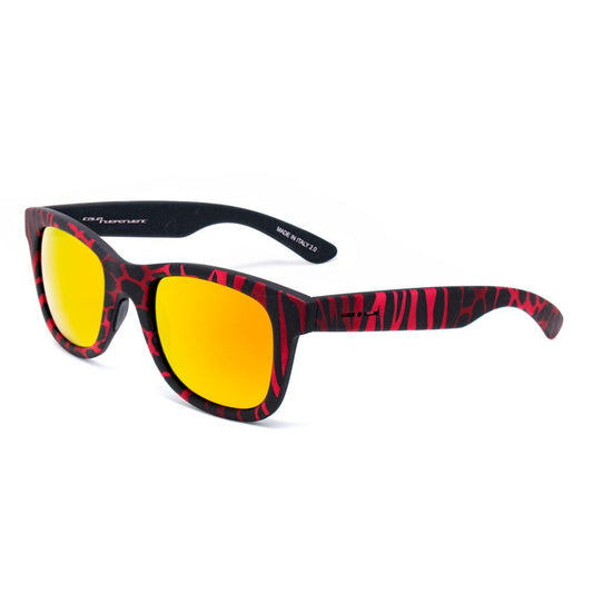 Italia Independent Rote Acetat-Sonnenbrille