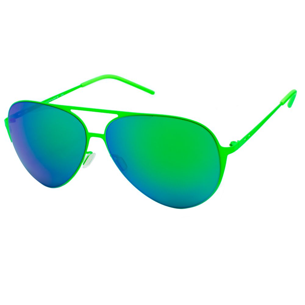 Italia Independent Grüne Metall-Sonnenbrille