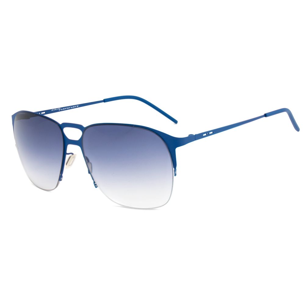 Italia Independent Blaue Metall-Sonnenbrille