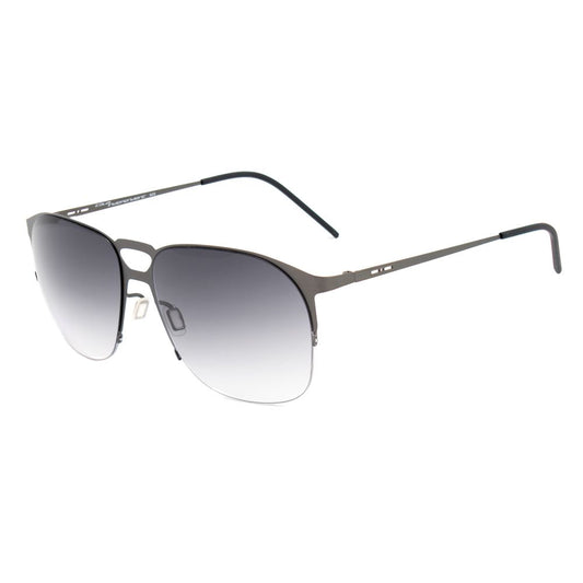 Italia Independent Graue Metall-Sonnenbrille