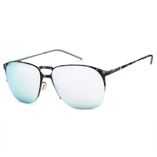 Italia Independent Graue Metall-Sonnenbrille