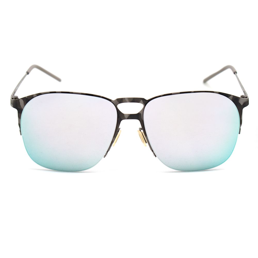 Italia Independent Graue Metall-Sonnenbrille
