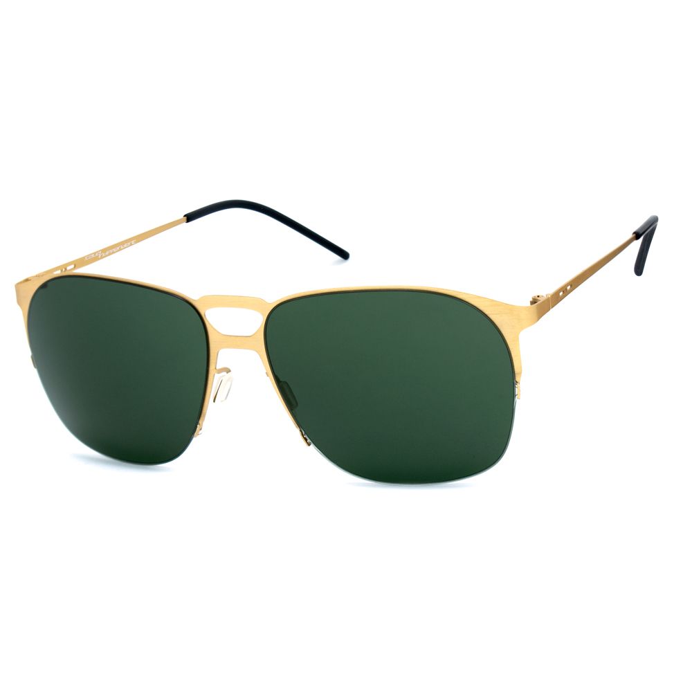 Italia Independent Goldene Metall-Sonnenbrille