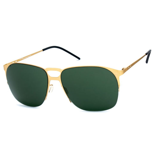 Italia Independent Goldene Metall-Sonnenbrille
