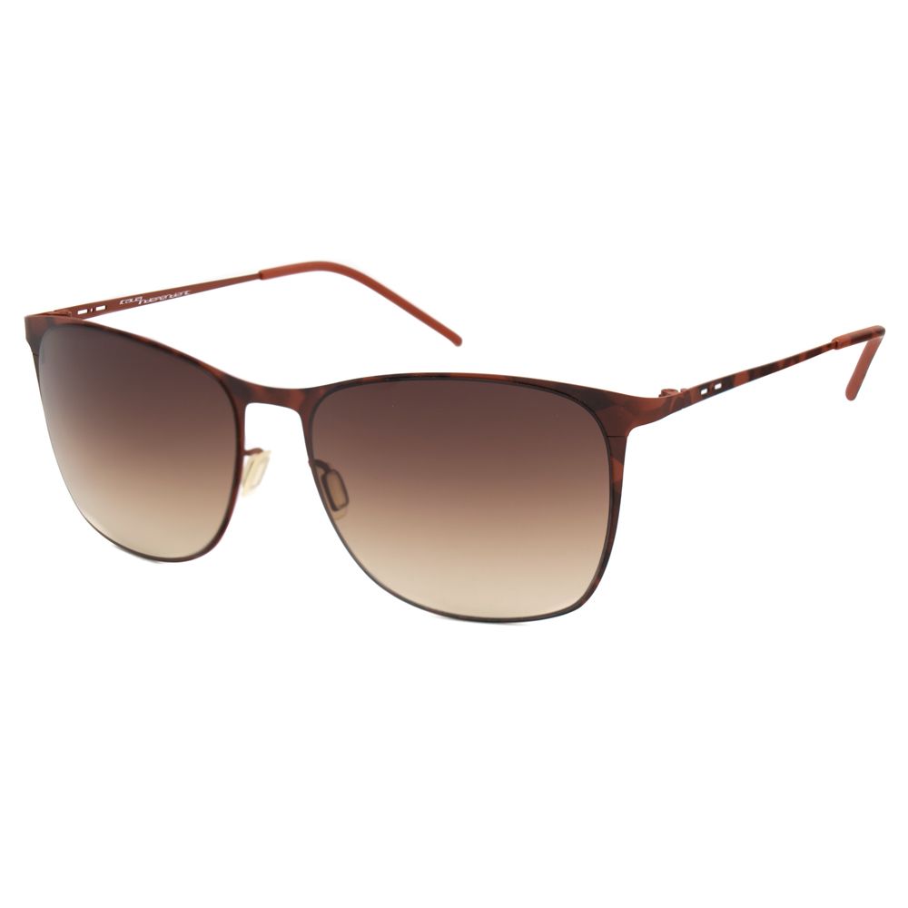 Italia Independent Braune Metall-Sonnenbrille