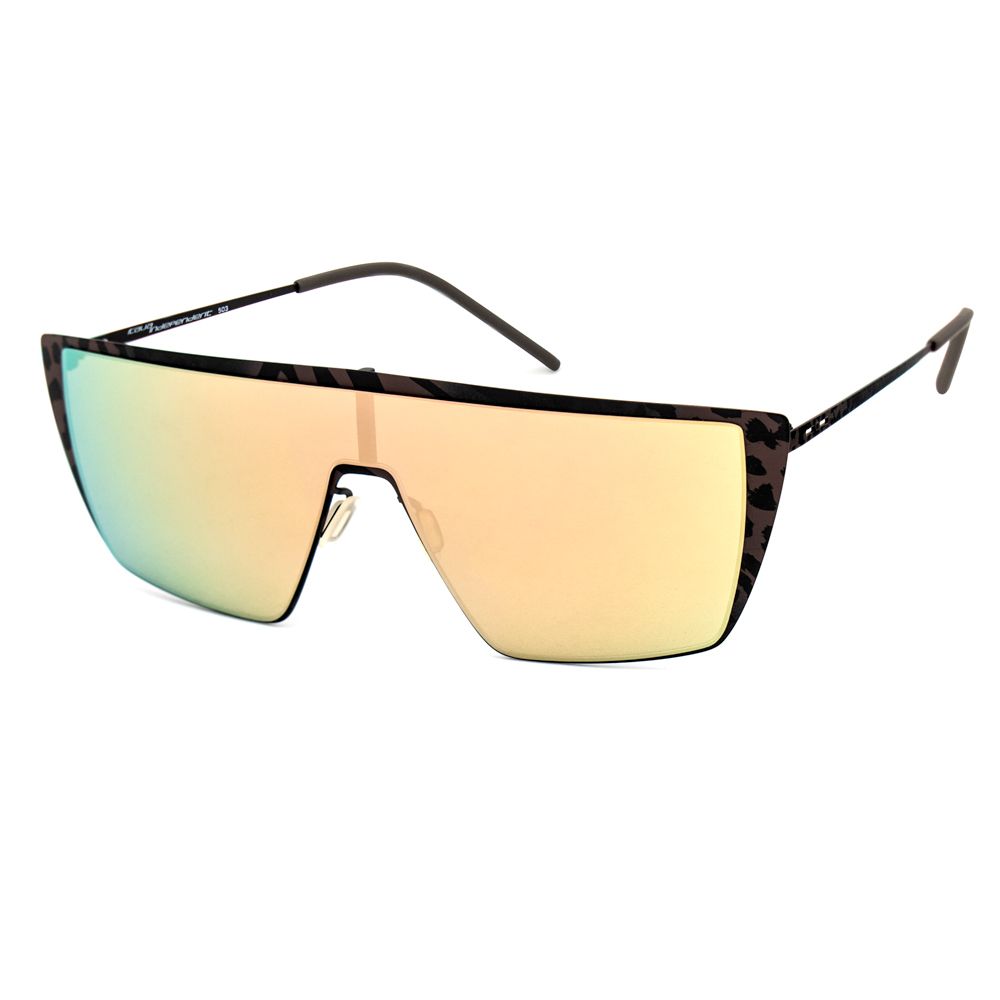 Italia Independent Braune Metall-Sonnenbrille