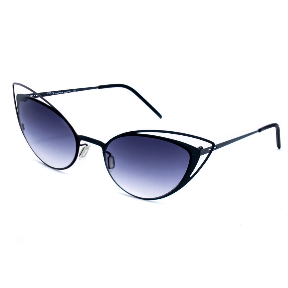Italia Independent Schwarze Metall-Sonnenbrille