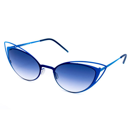 Italia Independent Blaue Metall-Sonnenbrille