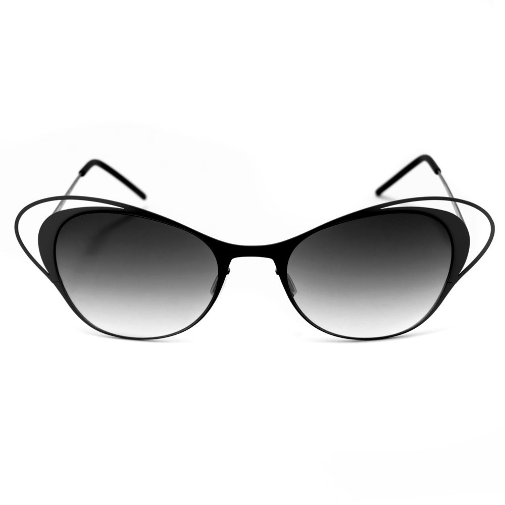 Italia Independent Schwarze Metall-Sonnenbrille