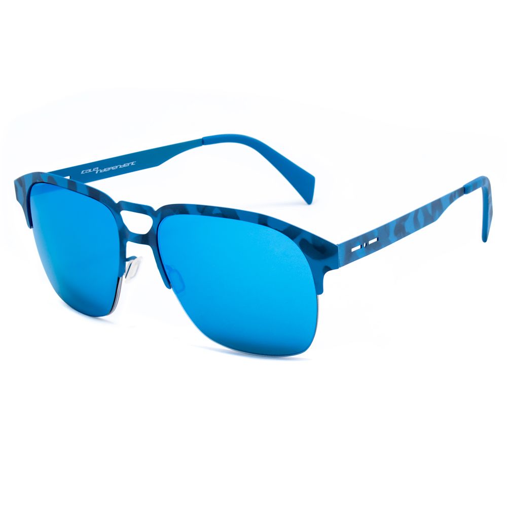 Italia Independent Blaue Metall-Sonnenbrille