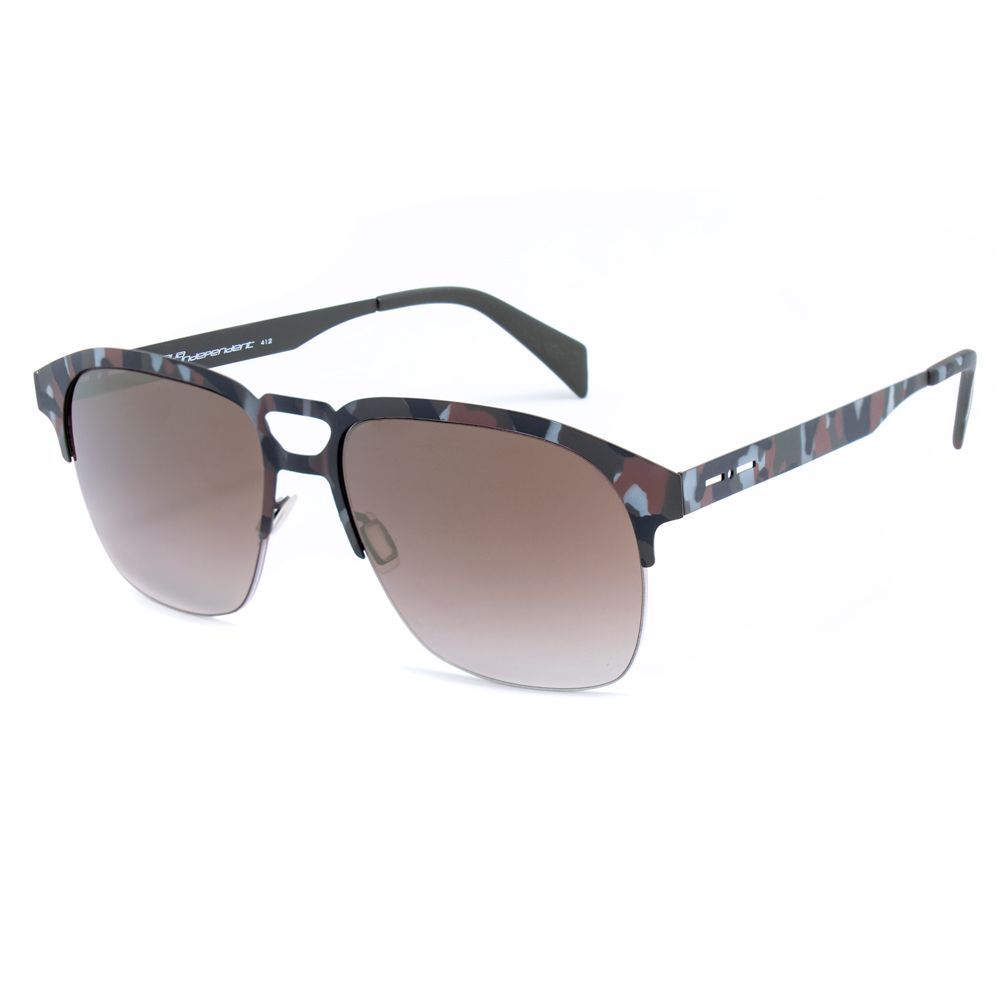 Italia Independent Graue Metall-Sonnenbrille