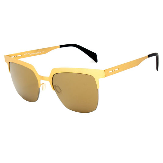 Italia Independent Goldene Metall-Sonnenbrille