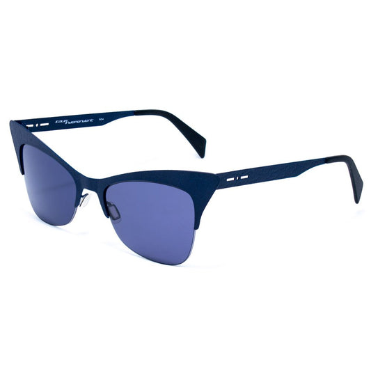 Italia Independent Blaue Metall-Sonnenbrille