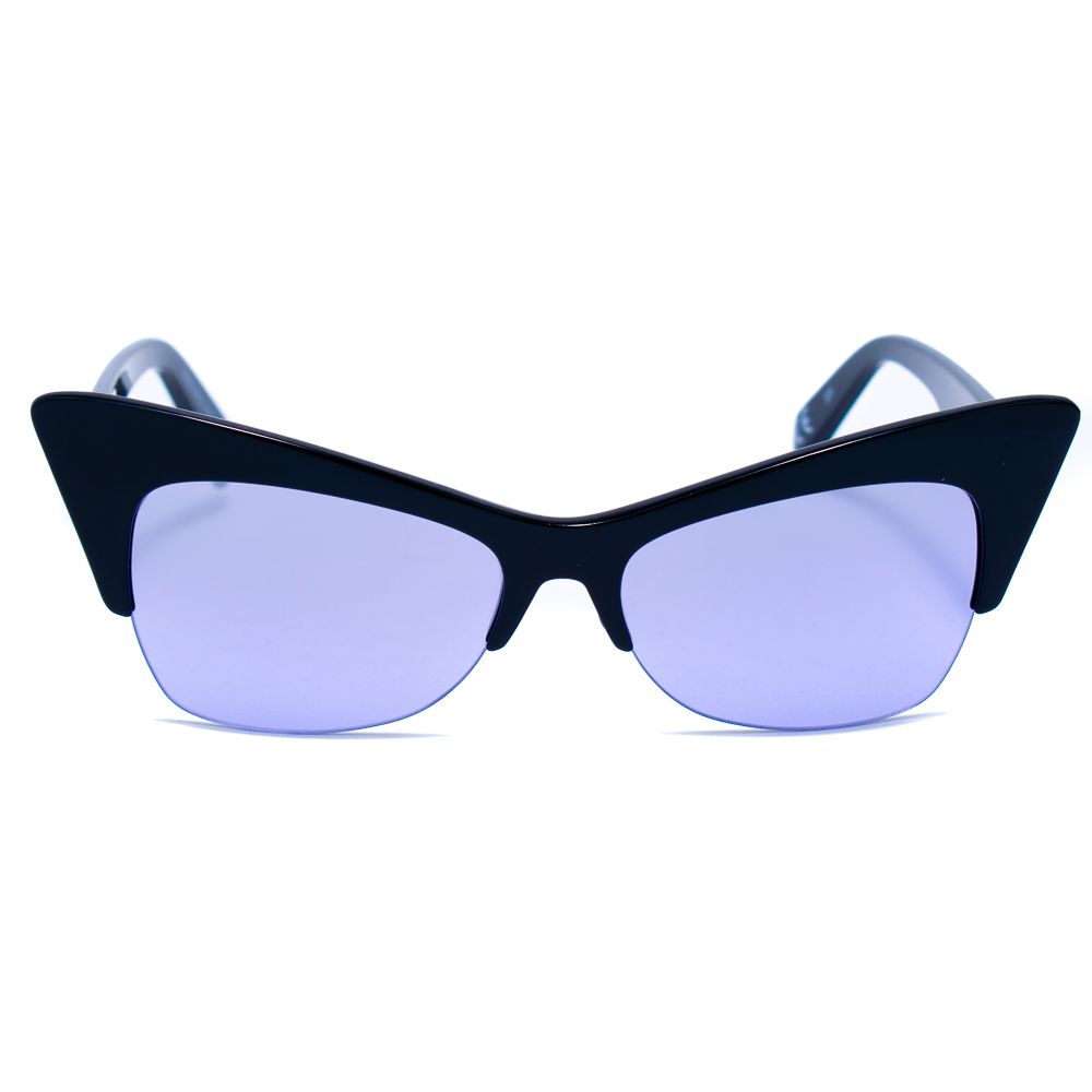 Italia Independent Schwarze Acetat-Sonnenbrille