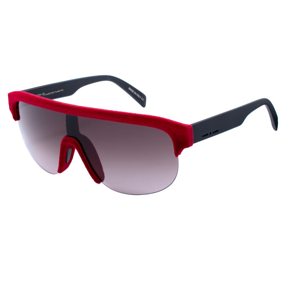Italia Independent Rote Acetat-Sonnenbrille
