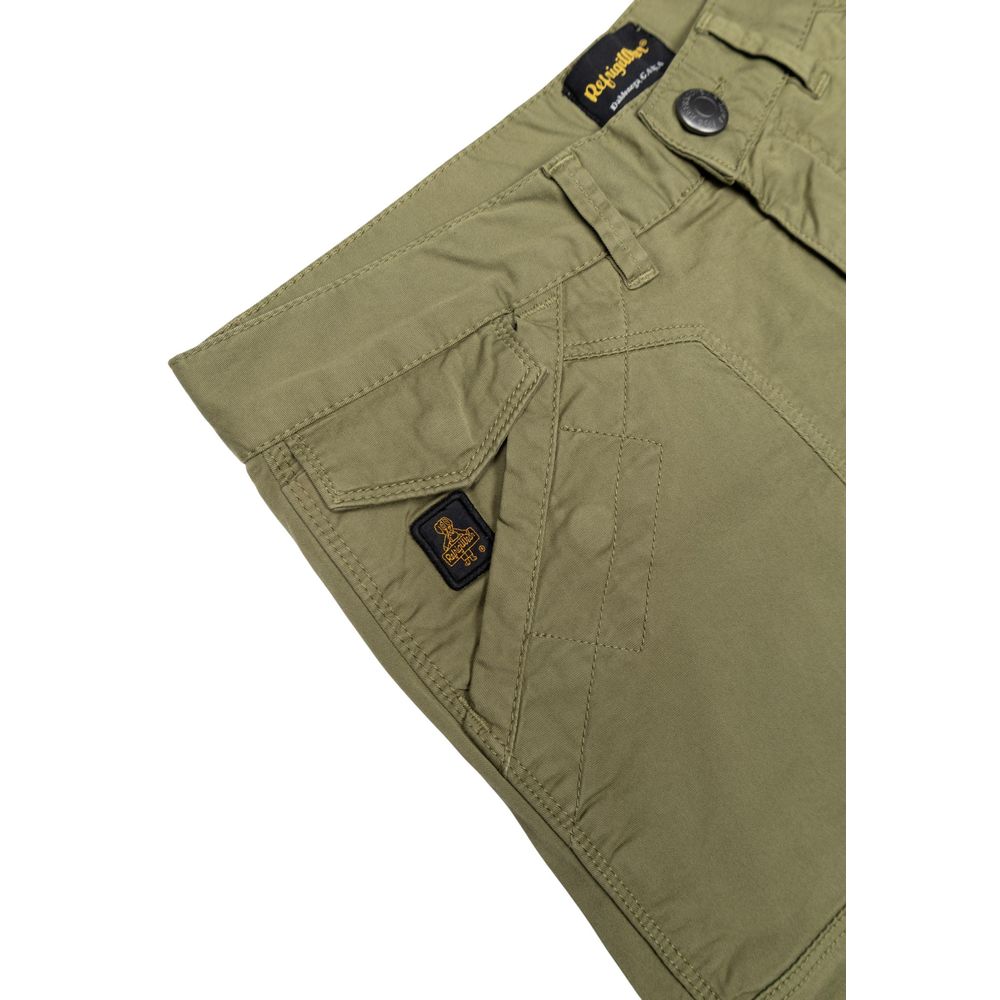 Refrigiwear Grüne Baumwoll-Bermudas