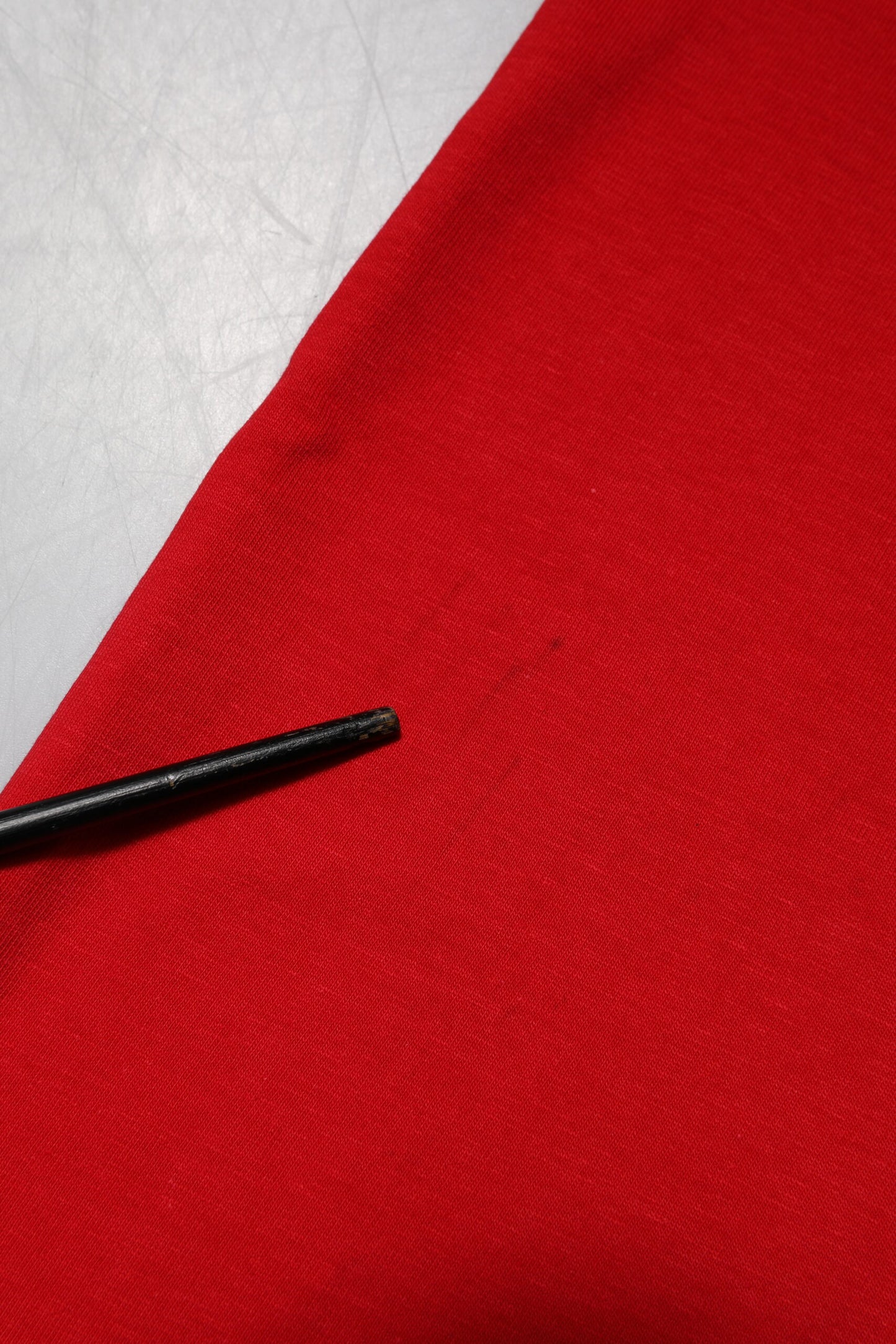 Dolce & Gabbana Rotes einfarbiges T-Shirt mit Rundhalsausschnitt und kurzen Ärmeln