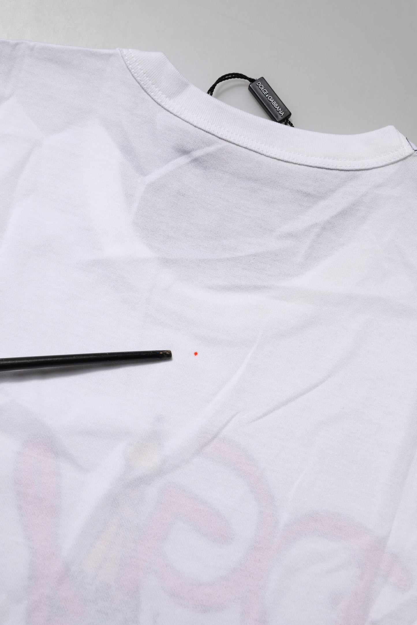 Dolce & Gabbana Weißes DG Loves Moscow T-Shirt mit Rundhalsausschnitt