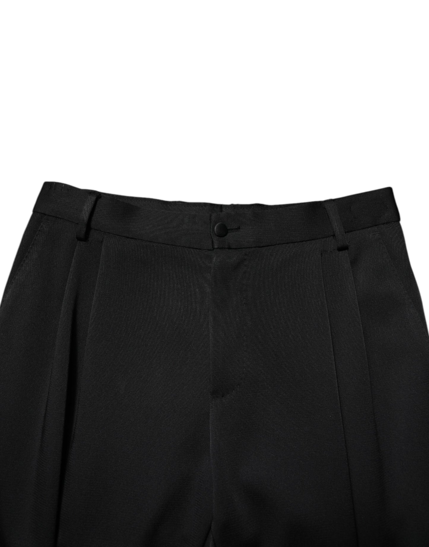 Dolce & Gabbana Schwarze Acetat-HighWaist-Tapered-Hose