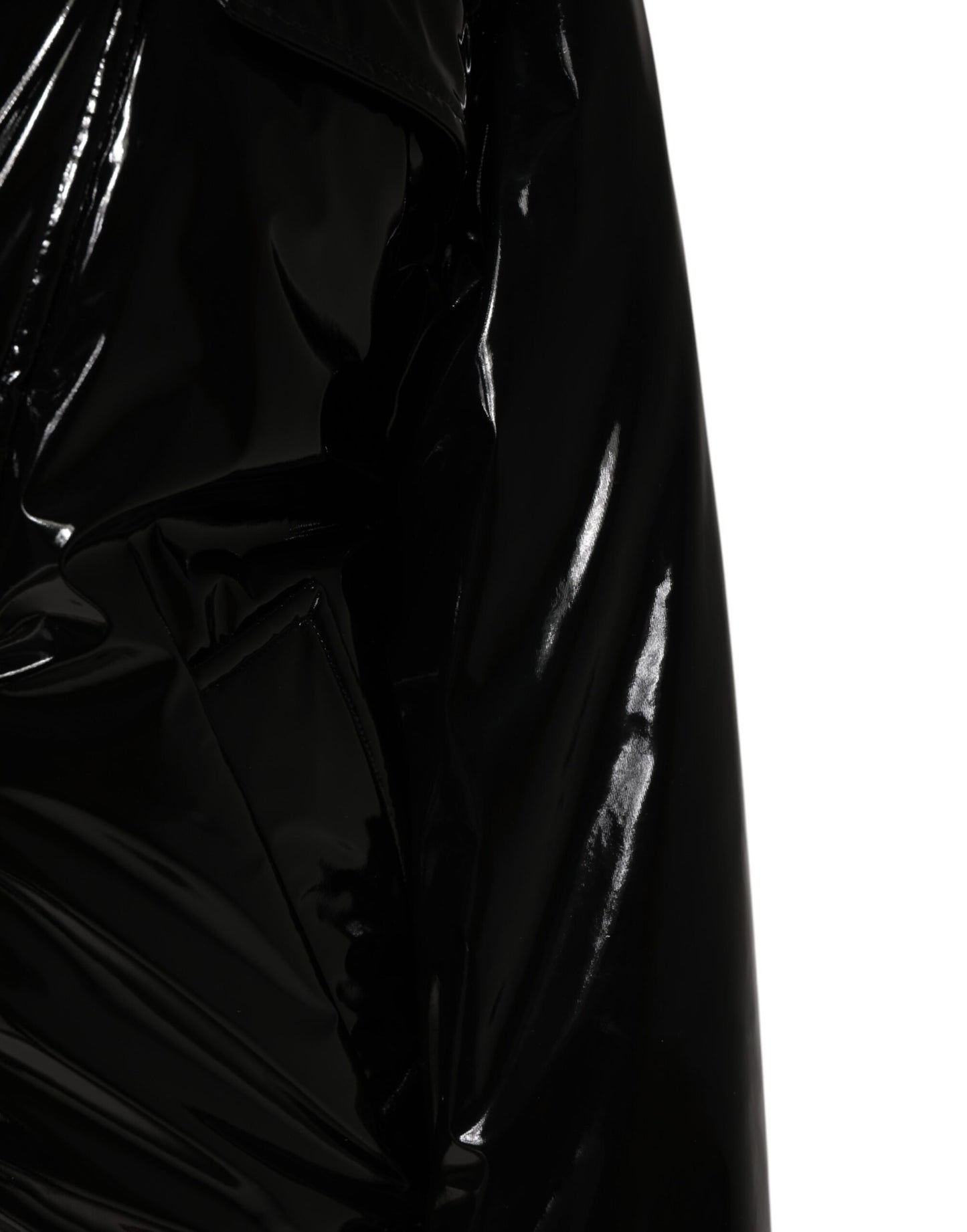 Dolce & Gabbana Polyester Schwarzer gesteppter Puffermantel Jacke