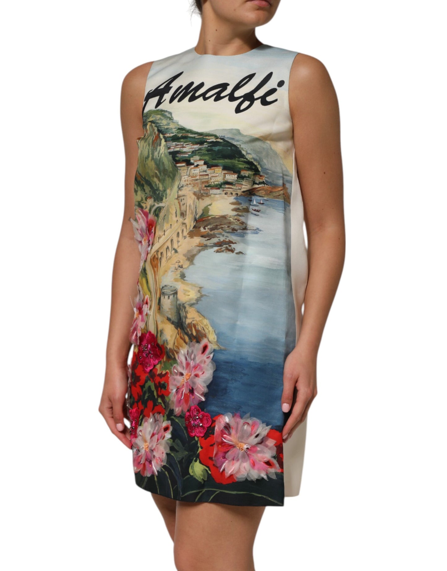 Dolce & Gabbana Multicolor Kristallverziertes Minikleid