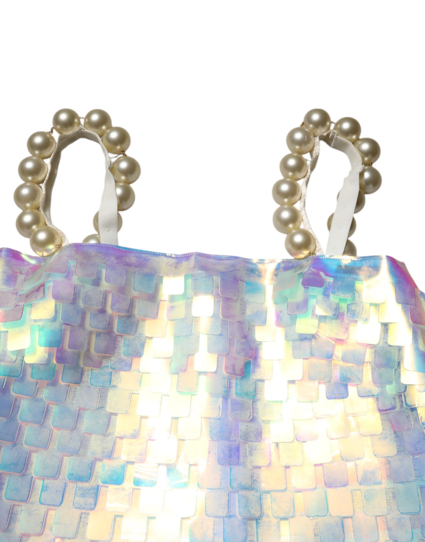 Dolce & Gabbana Multicolor Pailletten-Hologramm-Minikleid