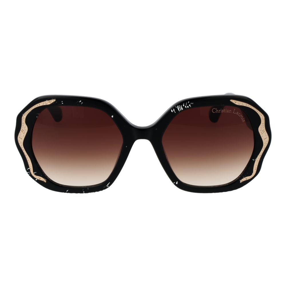 Christian Lacroix Schwarze Frauen Sonnenbrille