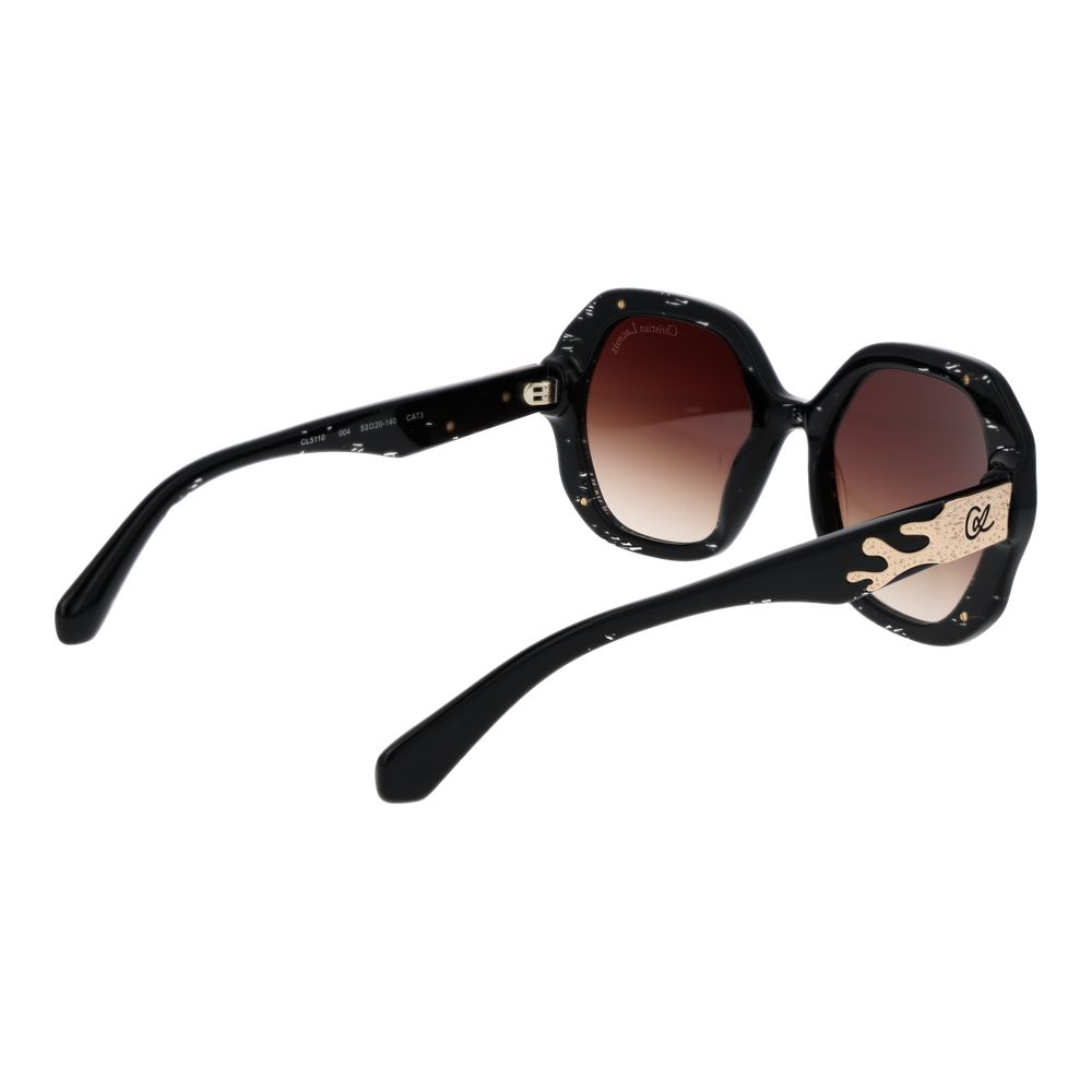 Christian Lacroix Schwarze Frauen Sonnenbrille