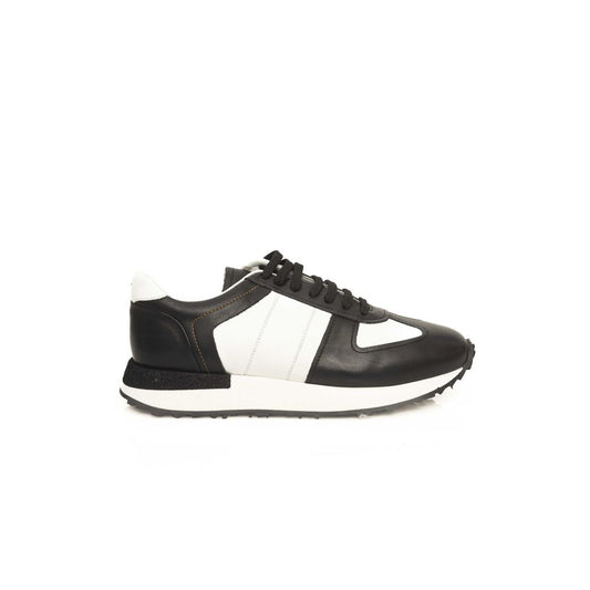 Cerruti 1881 Schwarzes Kalbsleder Herren Sneaker