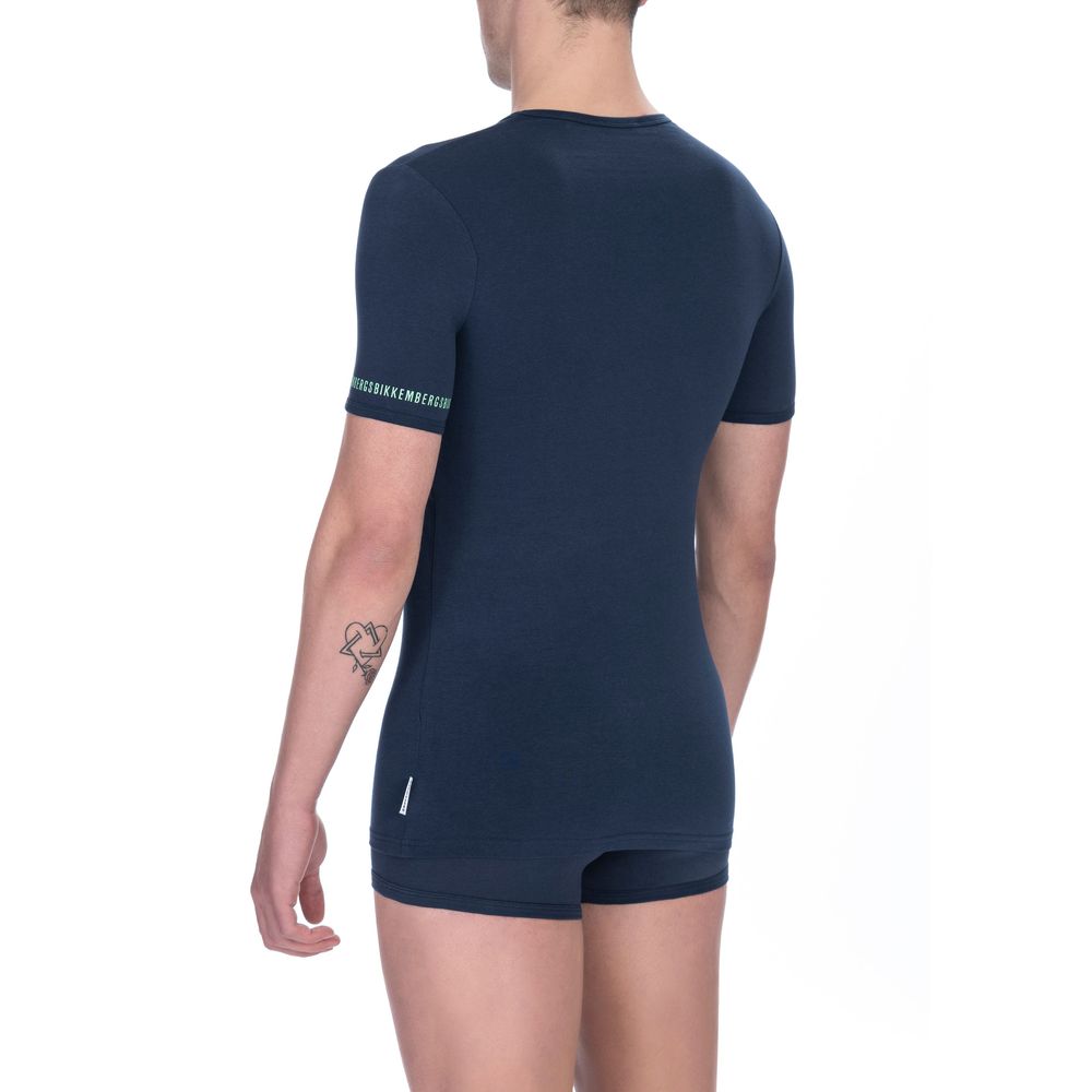 Bikkembergs Schwarzes Baumwoll-T-Shirt für Männer