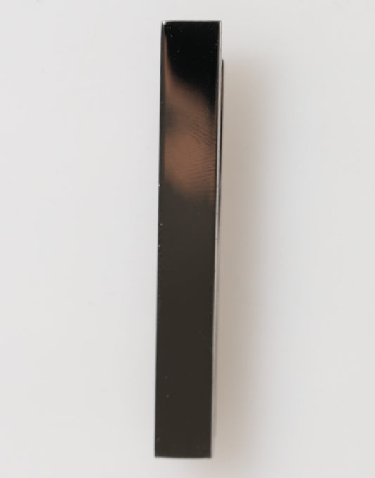 Dolce & Gabbana Silber Ton Messing Logo Branded Männer Accessoire Krawattenklammer Bar
