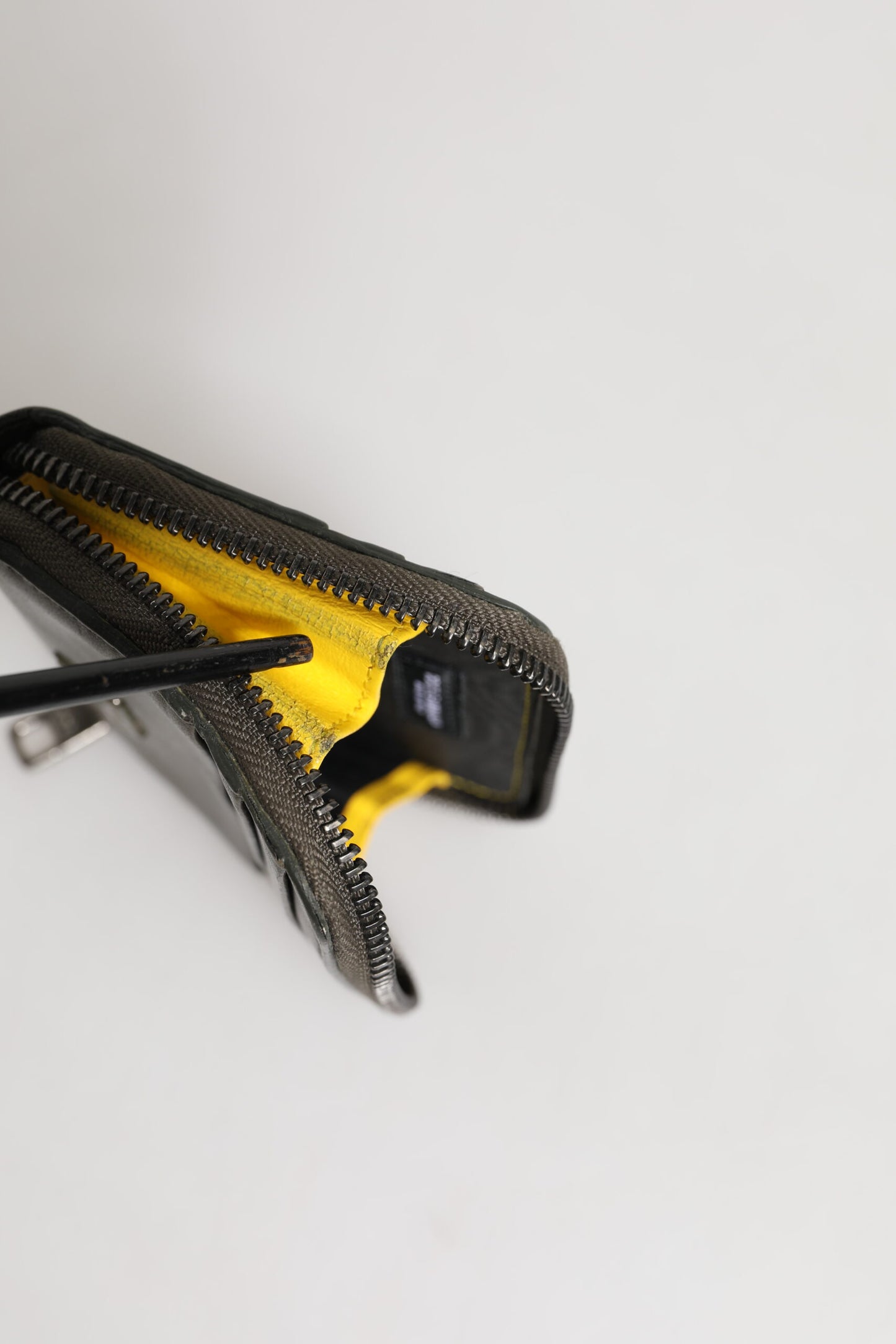 Dolce & Gabbana Braunes Leder Logo Plaque Kartenhalter Münzgeldbörse Brieftasche