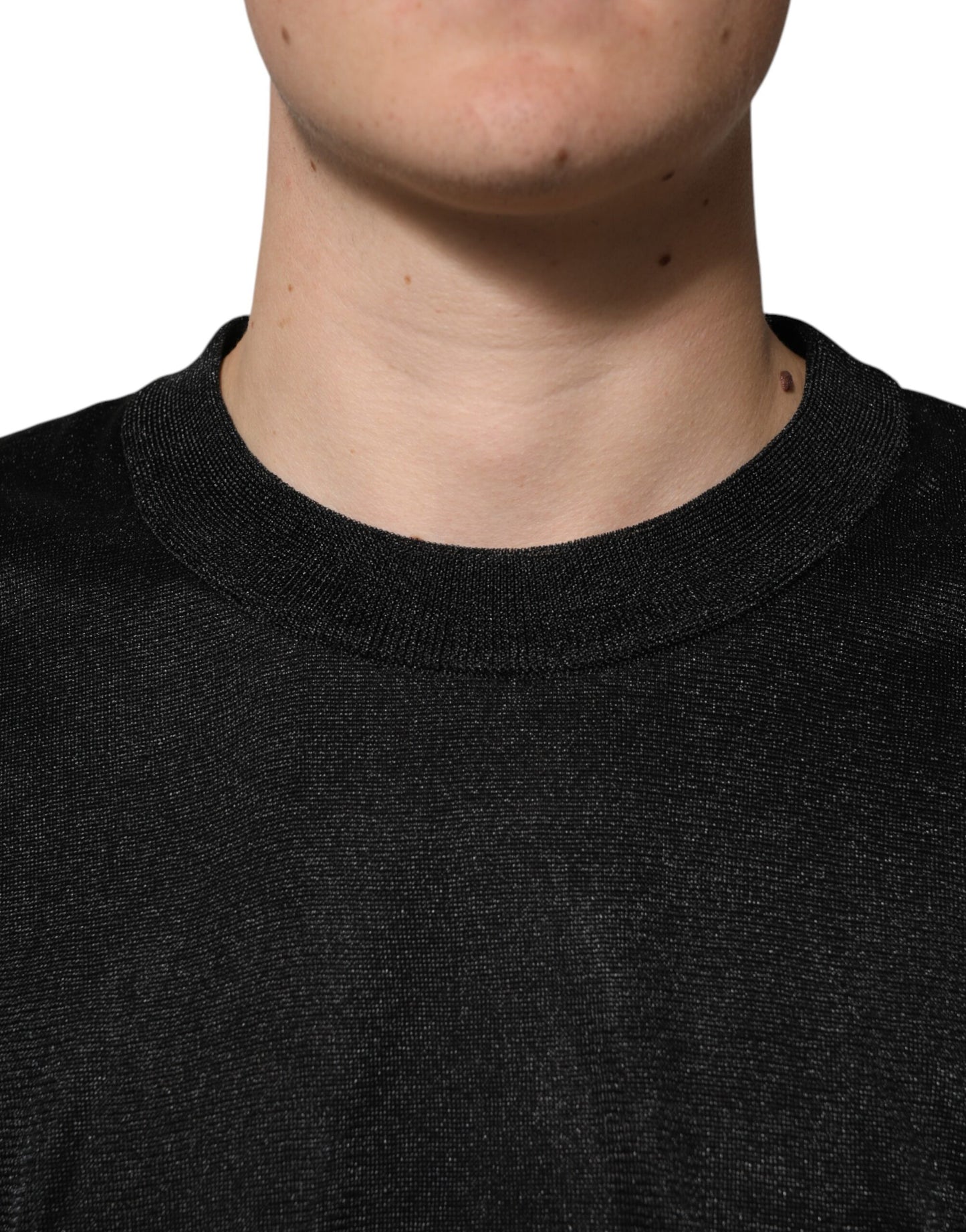 Dolce & Gabbana Schwarzer Polyester Pullover Sweatshirt Pullover