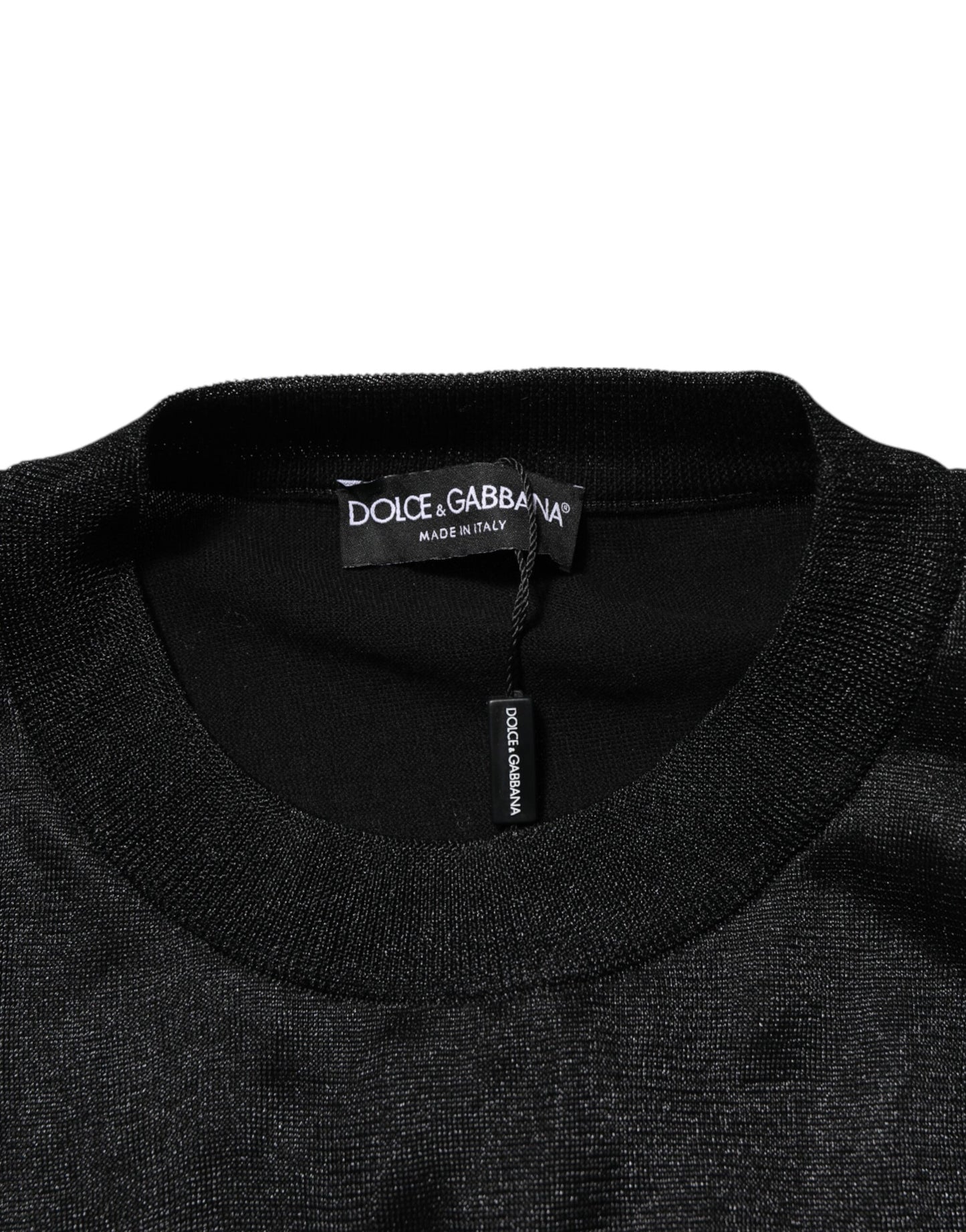 Dolce & Gabbana Schwarzer Polyester Pullover Sweatshirt Pullover