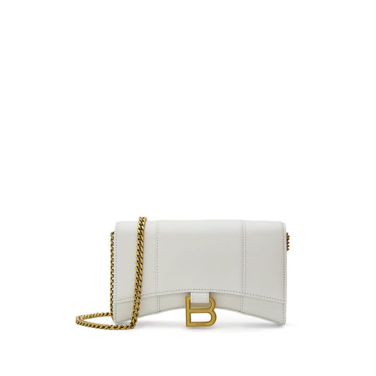 Balenciaga Weiße Leder-Umhängetasche