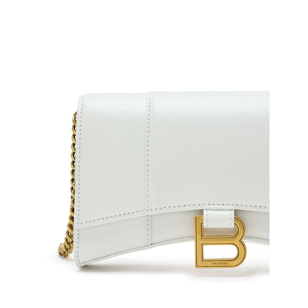Balenciaga Weiße Leder-Umhängetasche
