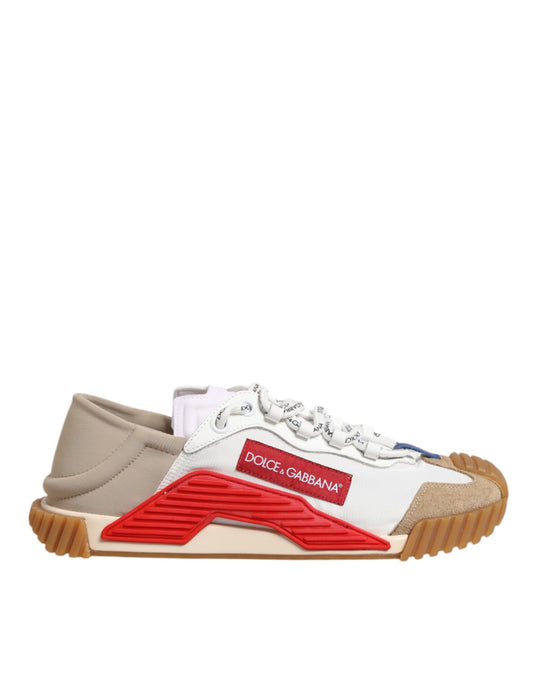 Dolce & Gabbana Multicolor Nylon Low Top NS1 Turnschuhe Schuhe