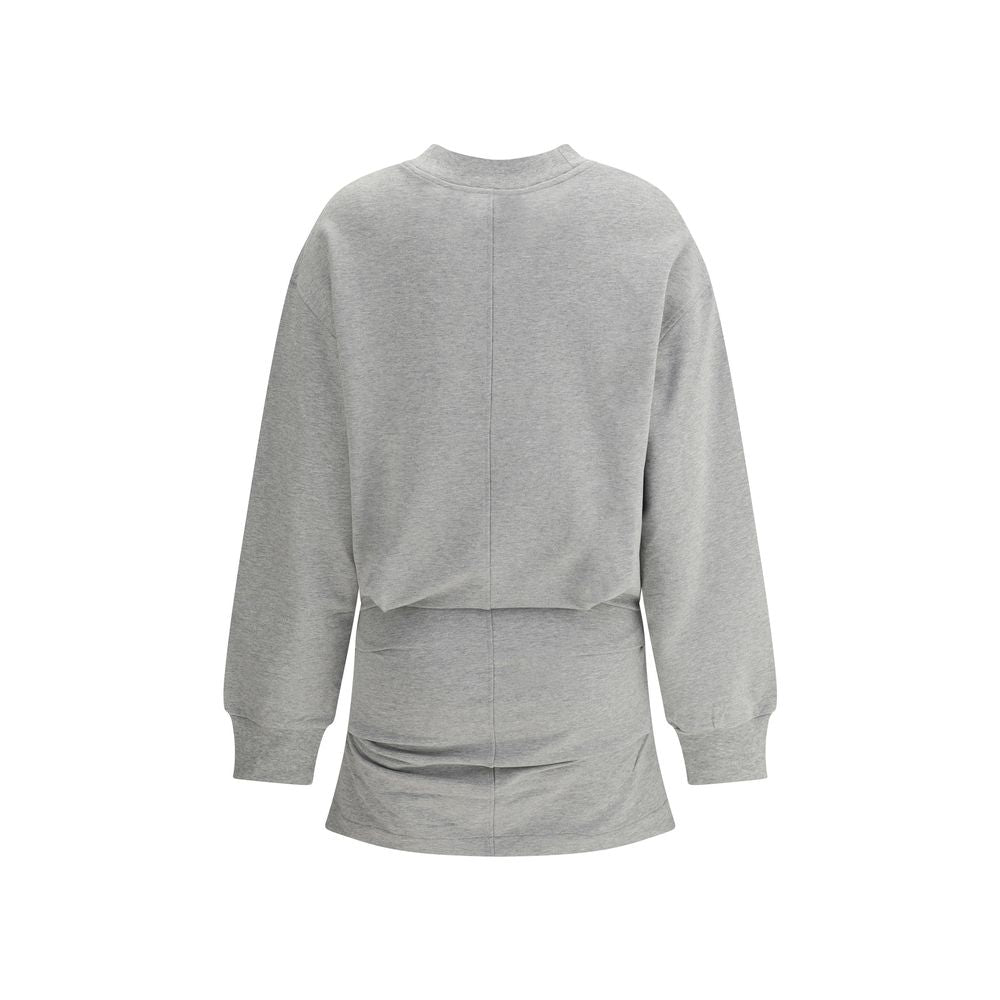 The Attico Grauer Baumwoll-Sweatshirt