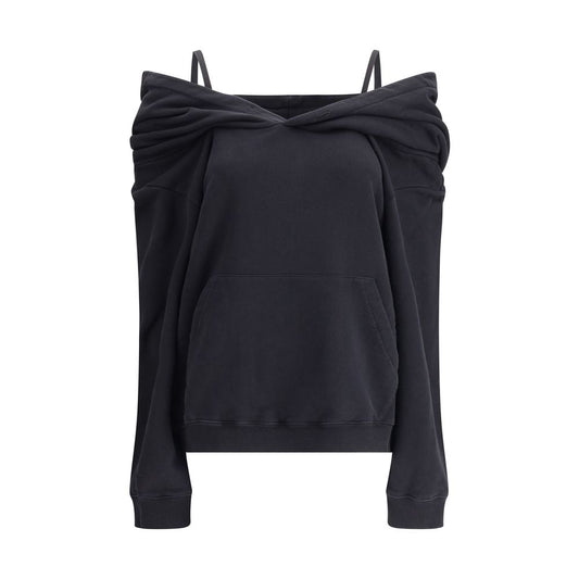 MM6 Baumwoll-Sweatshirt mit überschnittenen Schultern