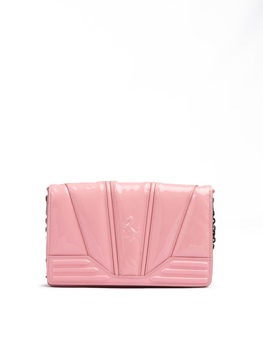 Ferrari Rosa GT Lackleder Tasche mit Kette