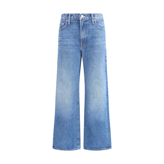 Mother Denim Cropped-Jeans aus Baumwolle in Blau